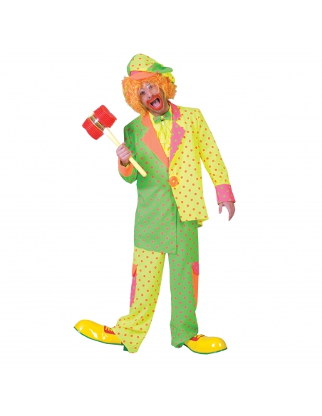 Costume de clown pour homme (veste et pantalon)