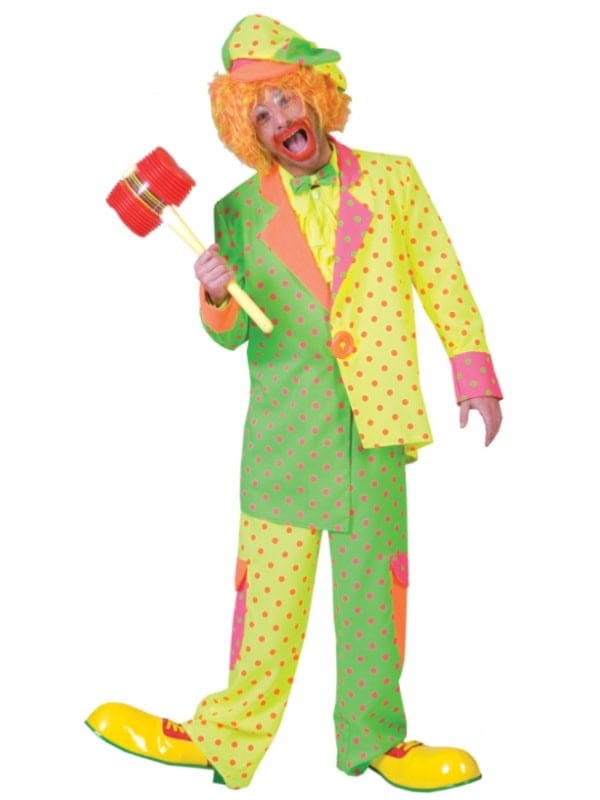 Costume de clown pour homme (veste et pantalon)