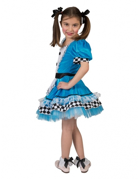 Déguisement Alice avec tablier du 3 au 12 ans