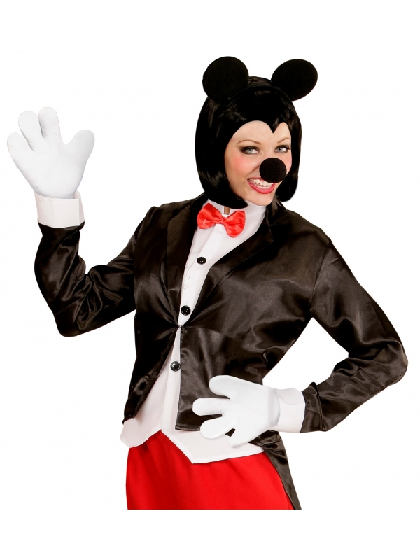 Set Mickey avec oreilles, gants et nez en mousse