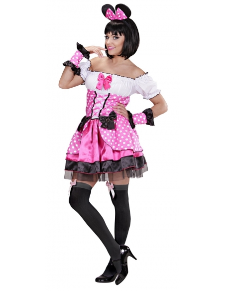 Déguisement Minnie Sexy, femme, rouge ou rose du S au L