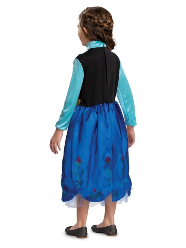 Chemise De Nuit Anna Reine Des Neiges – 100% Coton, Taille 120, Avec Ceinture, Pour Enfants