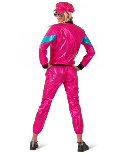 Survêtement Années 80 femme Rose et bleu du S au XL 2