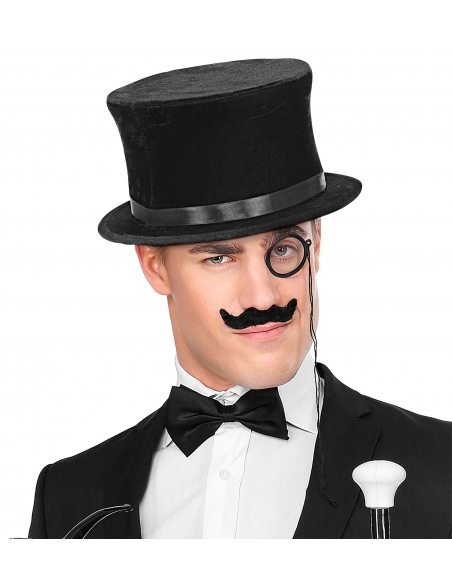 Chapeau clap magicien noir