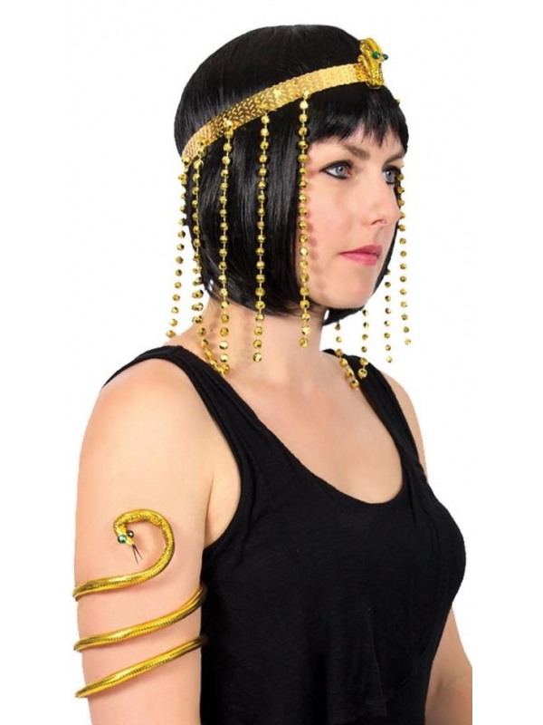 Bijoux égyptiens femme avec bandeau et bracelet