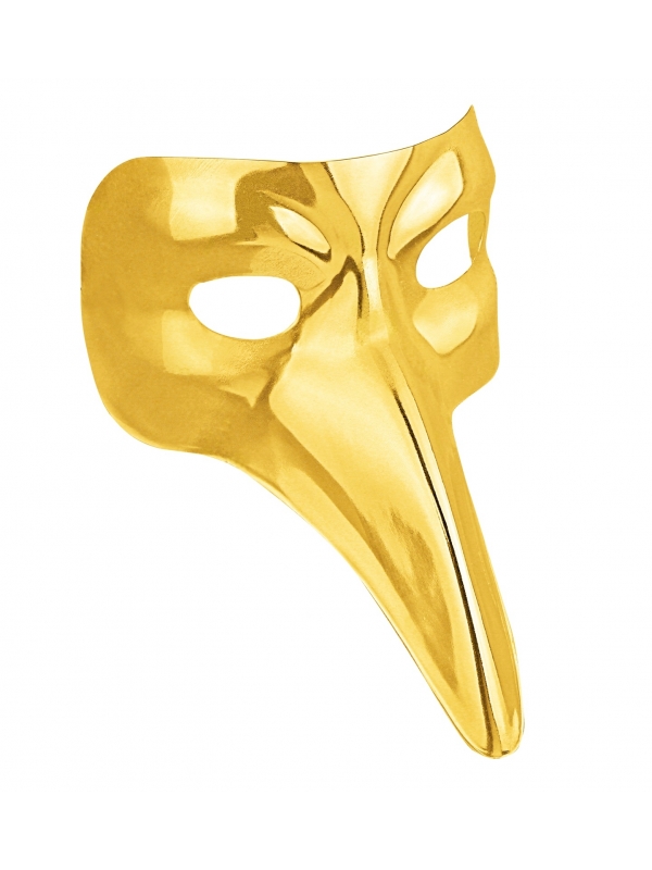 Masque de la Peste en PVC doré pour adulte