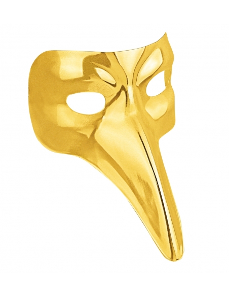 Masque de la Peste en PVC doré pour adulte