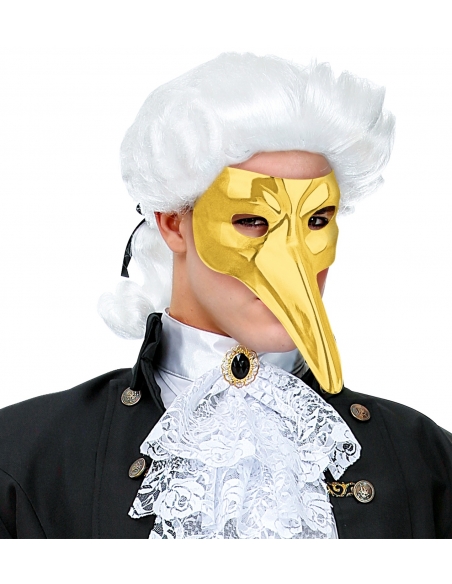 Masque de la Peste en PVC doré pour adulte