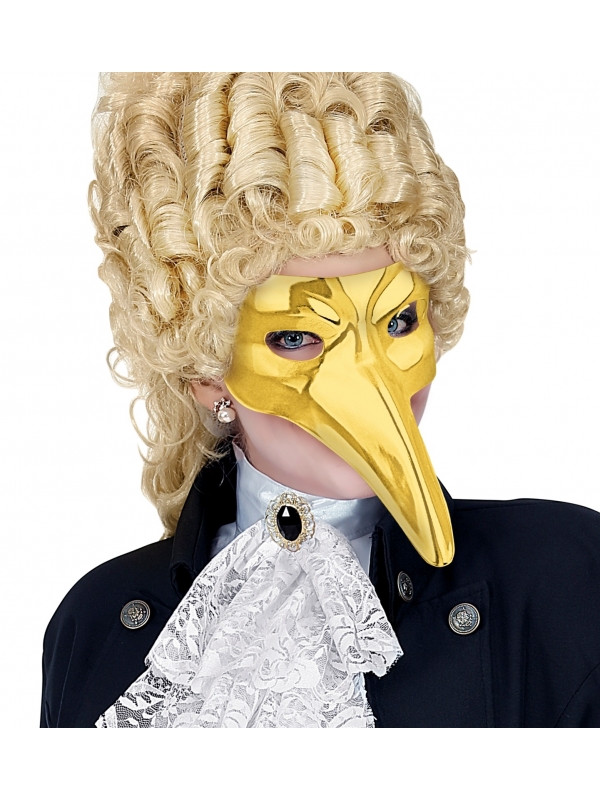 Masque de la Peste en PVC doré pour adulte