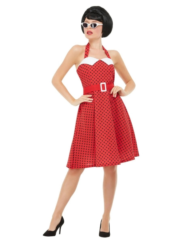 Déguisement Pin-Up des années 50 (robe rouge)