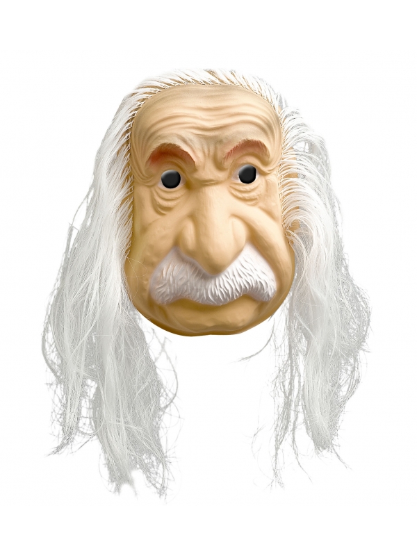Masque Einstein avec cheveux