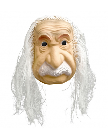 Masque Einstein avec cheveux