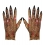 Gants de zombie en Latex pour adulte