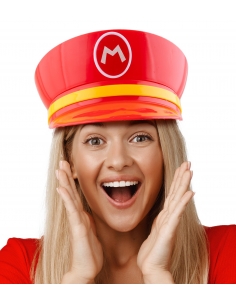 Casquette Mario rouge pour adulte 2