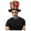 Chapeau haut de forme, impression citrouilles