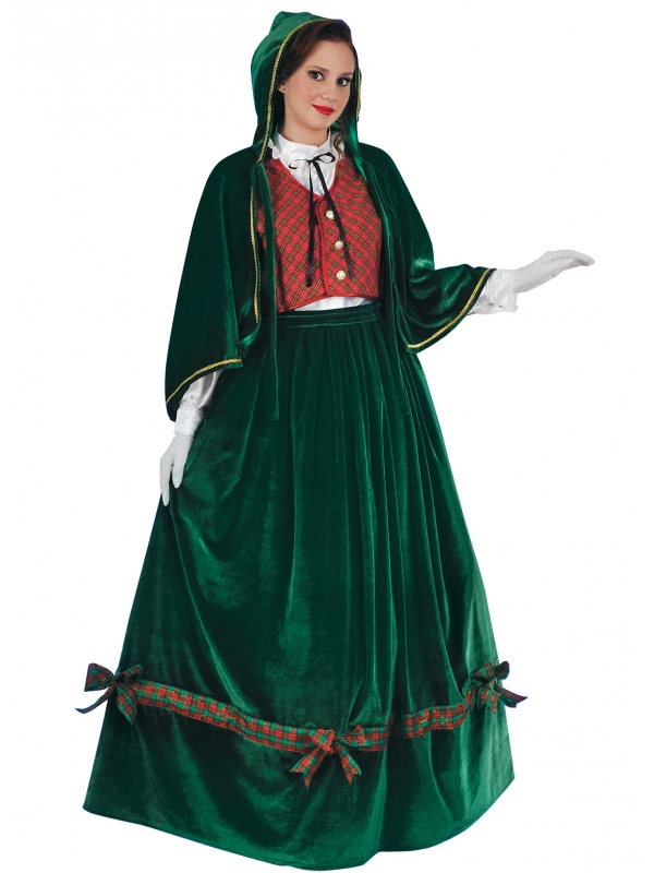 Costume Chanteur de Noël traditionnel femme