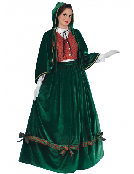 Costume Chanteur de Noël traditionnel femme