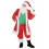 Costume Père Noël qualité professionnelle avec gilet vert