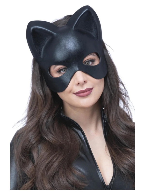Masque de chat noir pour femme