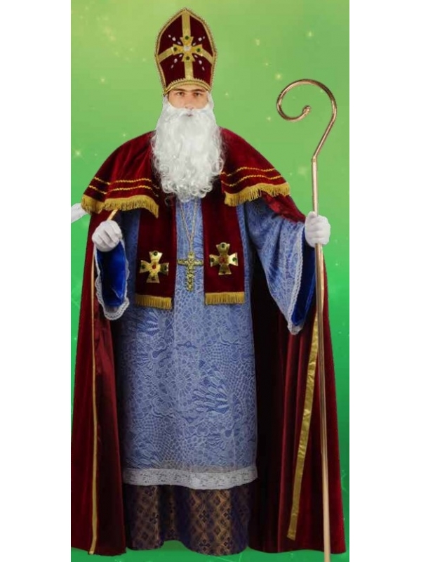 Costume de Saint-Nicolas haut de gamme Violet
