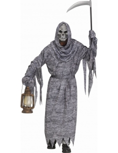Déguisement de Faucheuse avec Masque pour Adulte - Parfait pour Halloween
