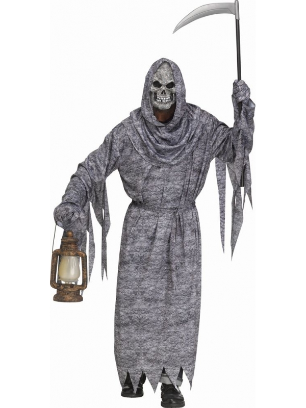 Déguisement de Faucheuse avec Masque pour Adulte - Parfait pour Halloween