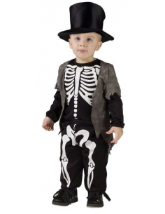 Déguisement de squelette halloween pour enfant 2-3 ans