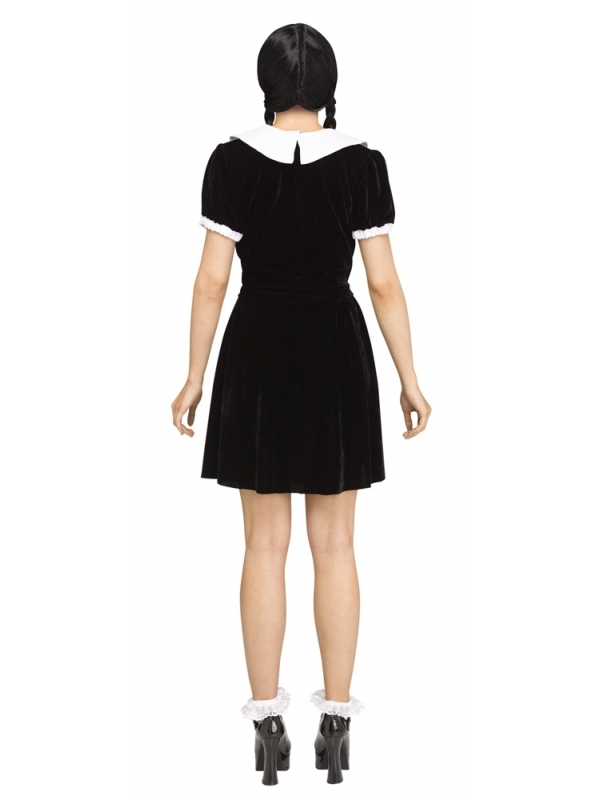 Costume Halloween - Robe gothique style Mercredi Addams