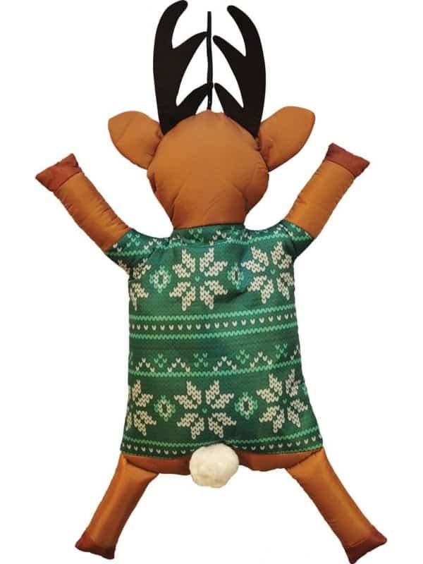 Renne de Noël 46 cm à suspendre vert