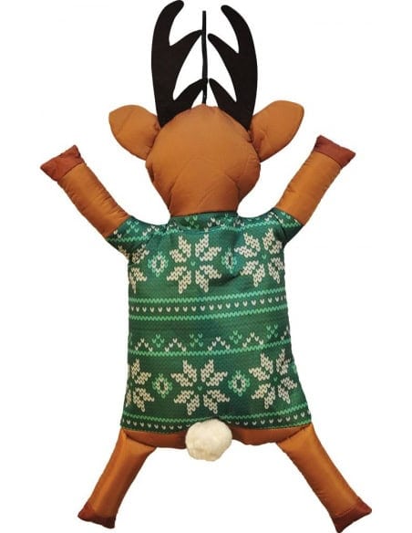 Renne de Noël 46 cm à suspendre vert
