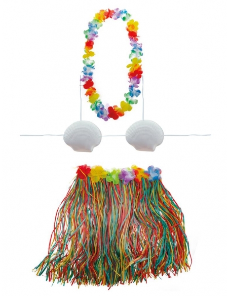 Kit 3 pièces pour danseuse hawaïenne