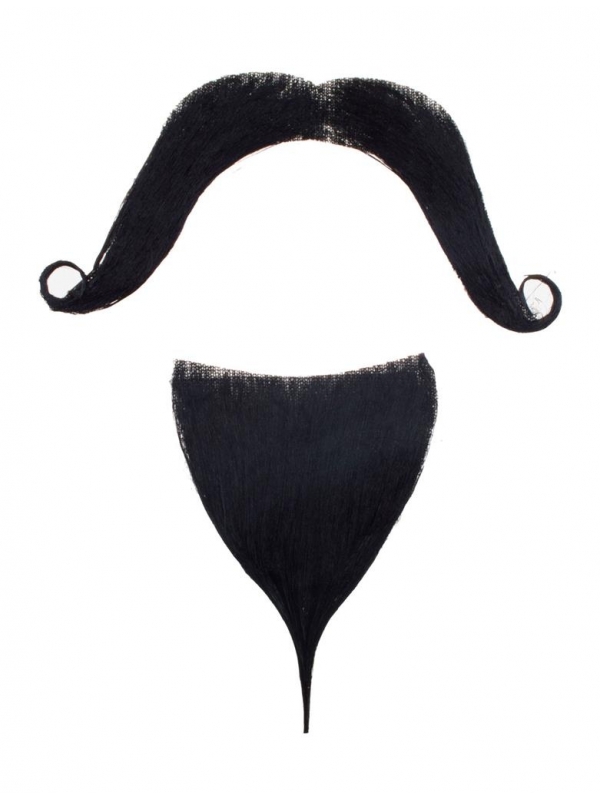 Moustache & barbichette de mousquetaire