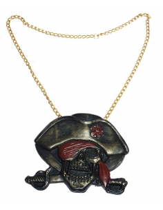 Collier de pirate avec chaine et pendentif