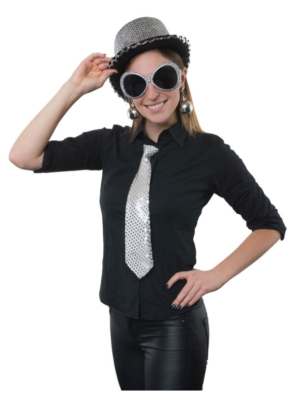 Set Accessoires Disco Argent 