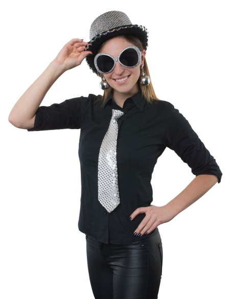 Set Accessoires Disco Argent 
