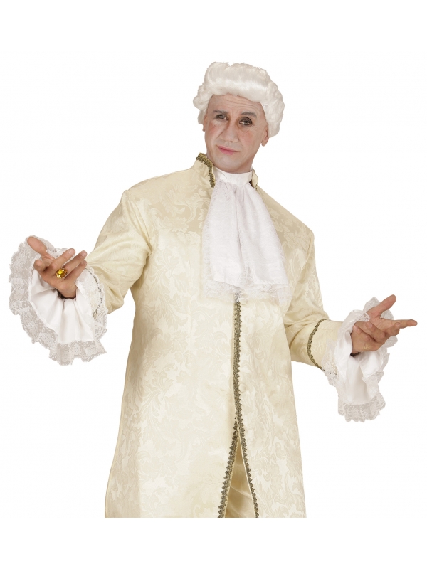Jabot et manchettes en dentelle blanche - Accessoires costumes historiques