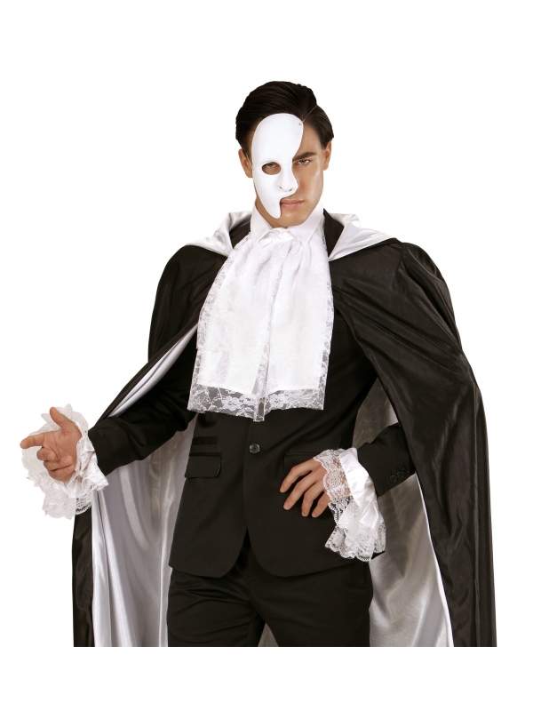 Jabot et manchettes en dentelle blanche - Accessoires costumes historiques
