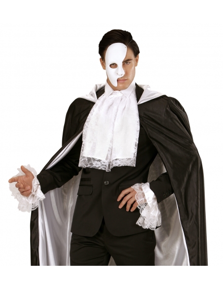 Jabot et manchettes en dentelle blanche - Accessoires costumes historiques