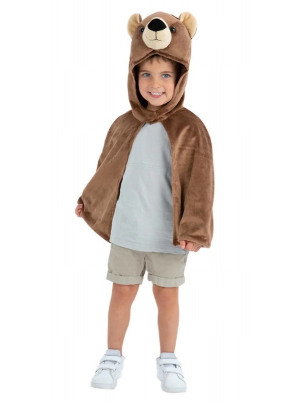 Cape Deluxe avec Capuche Tête d'Ours 4 -7 ans