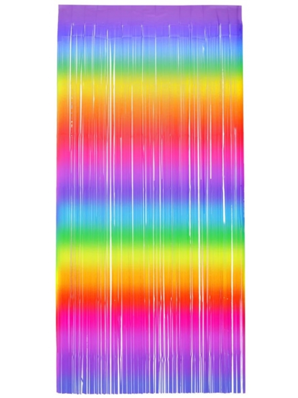 Rideau à franges arc-en-ciel Matt Fringe Curtain : une explosion de couleurs pour célébrer la diversité