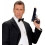 Pistolet PVC noir : L'accessoire idéal pour aventures palpitantes