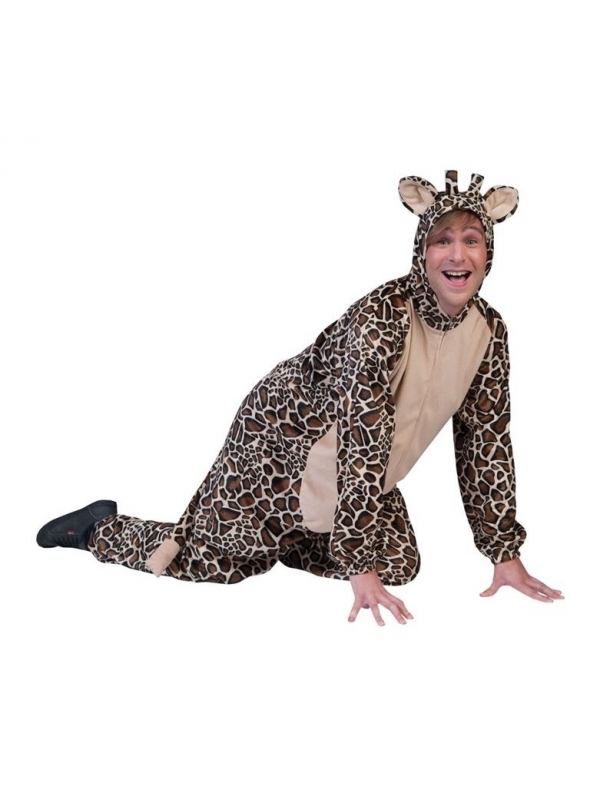 Déguisement de girafe de la savane pour adulte