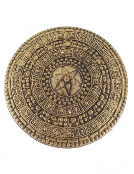 Bouclier de gladiateur romain - Couleur bronze avec motifs en relief