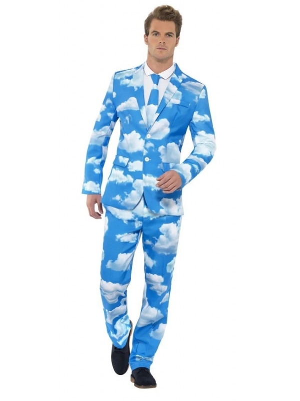 Costume Stand Out Suits Sexy Homme Bleu : Motifs ciel & nuages