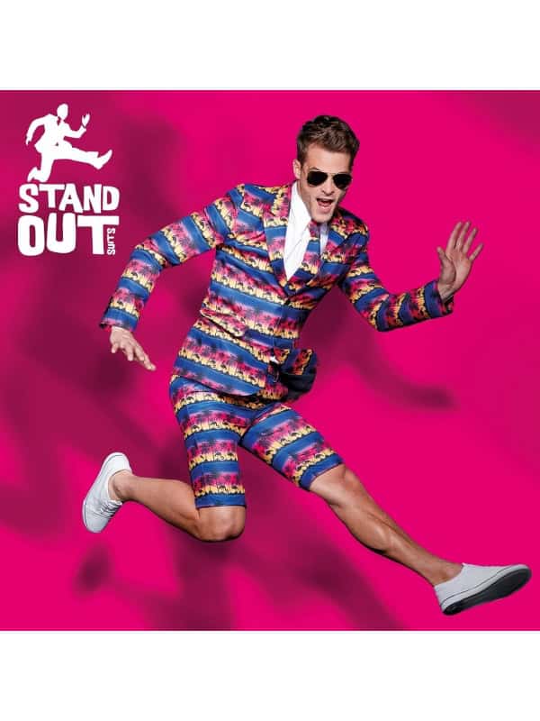 Costume Stand Out Suits Sexy Homme : Motifs, Flamant Rose