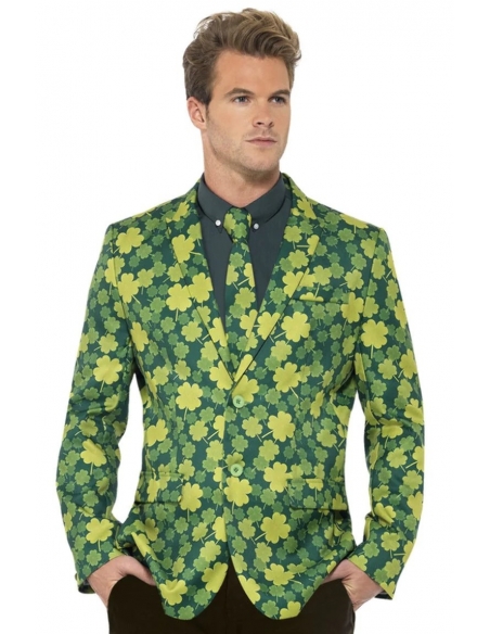 Veste Blazer motif trèfle homme : une touche de style et de chance
