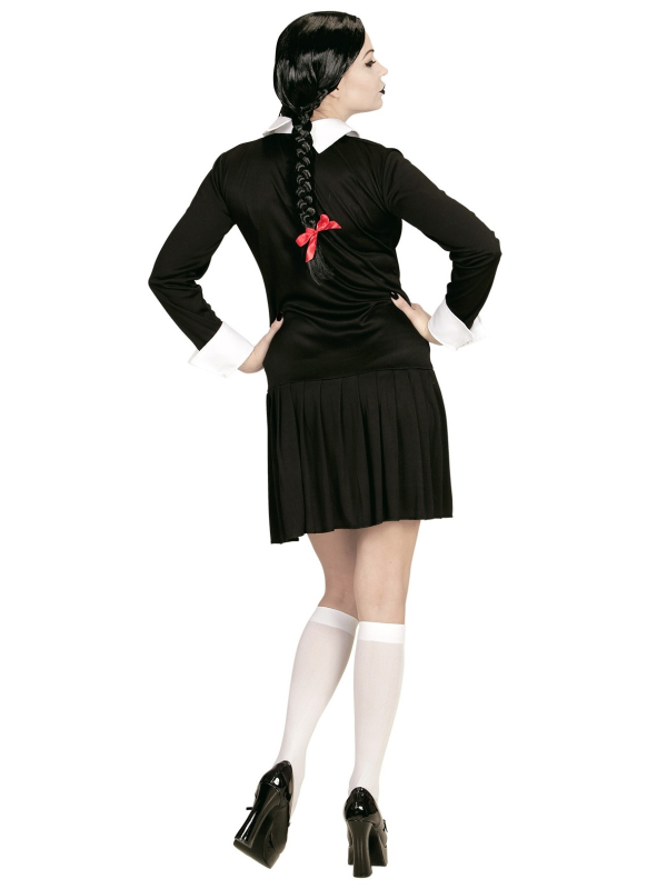 Déguisement Femme de Mercredi Addams (robe noire courte)