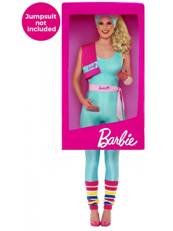 Déguisement Boite de Barbie 3D Grandeur Nature Femme : Transformez-vous en Poupée Barbie Éblouissante