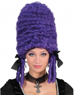 Perruque Pompadour : Fait main de haute qualité : violet