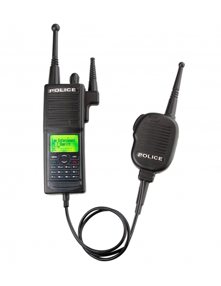 Radio de police avec haut-parleur d'épaule - Accessoire réaliste pour votre déguisement de policier
